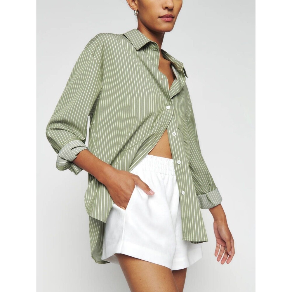 Reformation Mila linen shorts